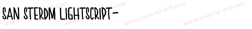 san sterdm lightscript字体转换